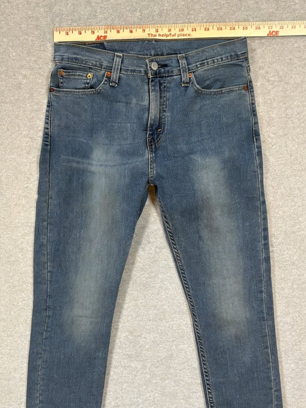 Levis 510 Men's Size 30Wx32L* Skinny Slim Stretch Denim Jeans Medium Wash Faded